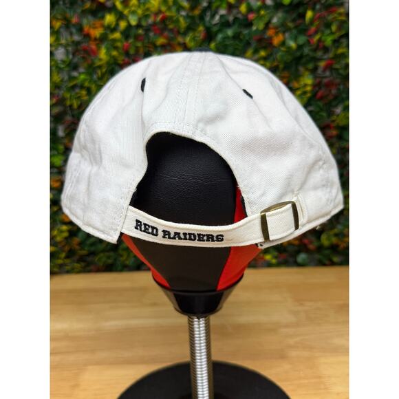 Texas Tech Red Raiders NCAA 47 Brand Adjustable Hat White Red Black Bred GUC - Picture 6 of 12